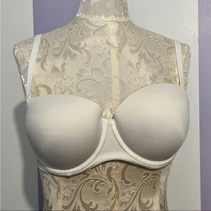 Victoria’s Secret Pink Wear Everywhere Multi-Way Push Up Bra 36C White NWOT